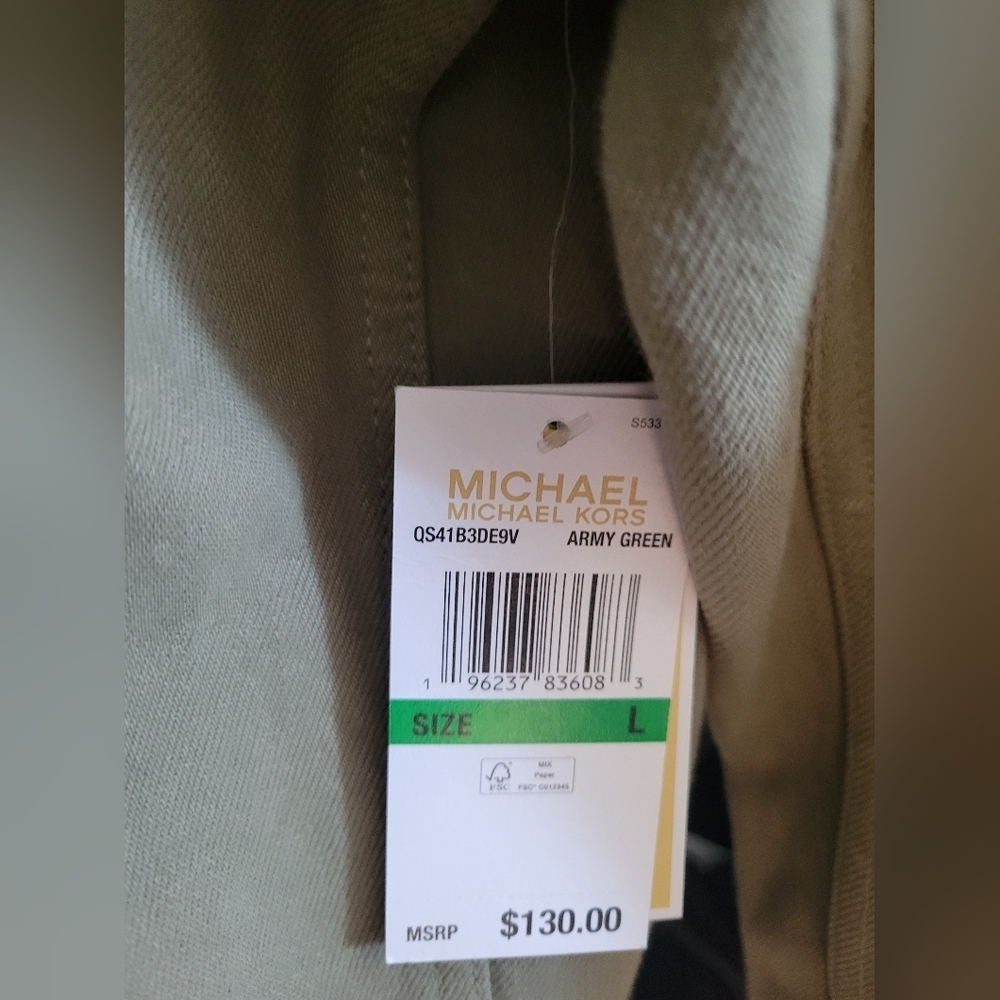 Michael Kors Army Green Jacket - Picture 4 of 4